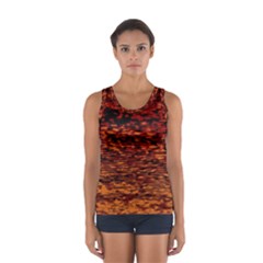 Red Waves Flow Series 2 Sport Tank Top 