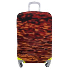 Red Waves Flow Series 2 Luggage Cover (Medium)