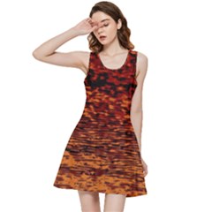 Red Waves Flow Series 2 Inside Out Racerback Dress