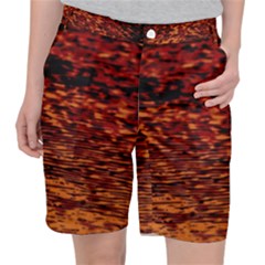 Red Waves Flow Series 2 Pocket Shorts