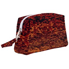 Red Waves Flow Series 2 Wristlet Pouch Bag (Large)