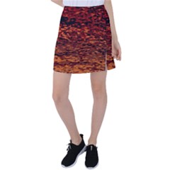 Red Waves Flow Series 2 Tennis Skirt