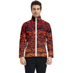 Red Waves Flow Series 2 Men s Bomber Jacket