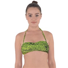 Green Waves Flow Series 1 Halter Bandeau Bikini Top by DimitriosArt