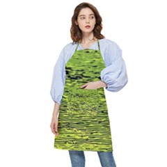 Green Waves Flow Series 1 Pocket Apron by DimitriosArt