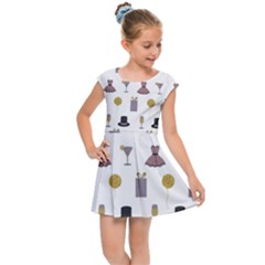 Shiny New Year Things Kids  Cap Sleeve Dress by SychEva