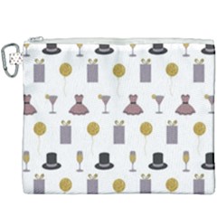 Shiny New Year Things Canvas Cosmetic Bag (xxxl) by SychEva