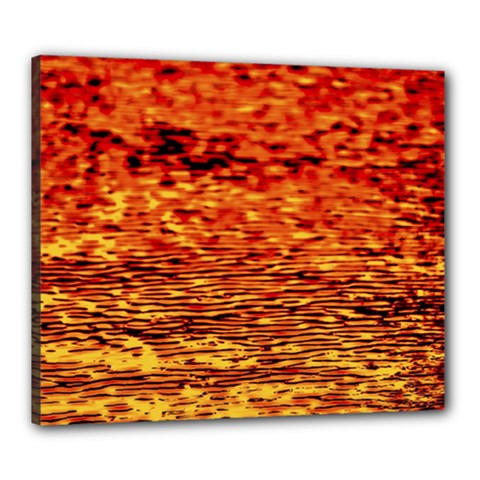 Red Waves Flow Series 2 Canvas 24  X 20  (stretched) by DimitriosArt