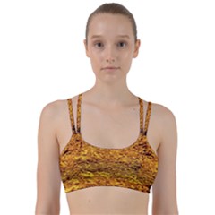 Gold Waves Flow Series 1 Line Them Up Sports Bra by DimitriosArt