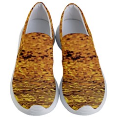 Gold Waves Flow Series 1 Women s Lightweight Slip Ons by DimitriosArt