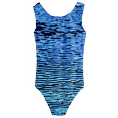 Blue Waves Flow Series 2 Kids  Cut-out Back One Piece Swimsuit by DimitriosArt