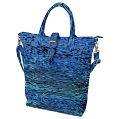 Blue Waves Flow Series 2 Buckle Top Tote Bag by DimitriosArt
