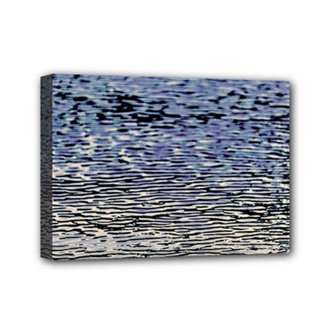 Silver Waves Flow Series 1 Mini Canvas 7  X 5  (stretched) by DimitriosArt