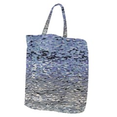 Silver Waves Flow Series 1 Giant Grocery Tote by DimitriosArt