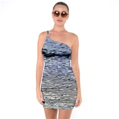 Silver Waves Flow Series 1 One Soulder Bodycon Dress by DimitriosArt