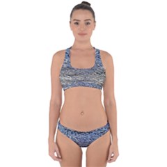 Silver Waves Flow Series 1 Cross Back Hipster Bikini Set by DimitriosArt