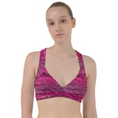 Pink  Waves Flow Series 1 Sweetheart Sports Bra by DimitriosArt