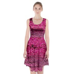 Pink  Waves Flow Series 1 Racerback Midi Dress by DimitriosArt