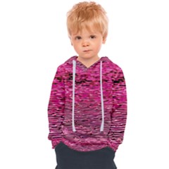 Pink  Waves Flow Series 1 Kids  Overhead Hoodie by DimitriosArt