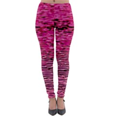 Pink  Waves Flow Series 1 Lightweight Velour Leggings by DimitriosArt