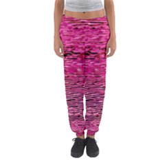 Pink  Waves Flow Series 1 Women s Jogger Sweatpants by DimitriosArt