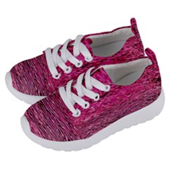 Pink  Waves Flow Series 1 Kids  Lightweight Sports Shoes by DimitriosArt