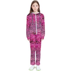 Pink  Waves Flow Series 1 Kids  Tracksuit by DimitriosArt