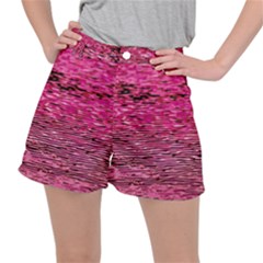 Pink  Waves Flow Series 1 Ripstop Shorts by DimitriosArt