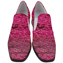 Pink  Waves Flow Series 1 Women Slip On Heel Loafers