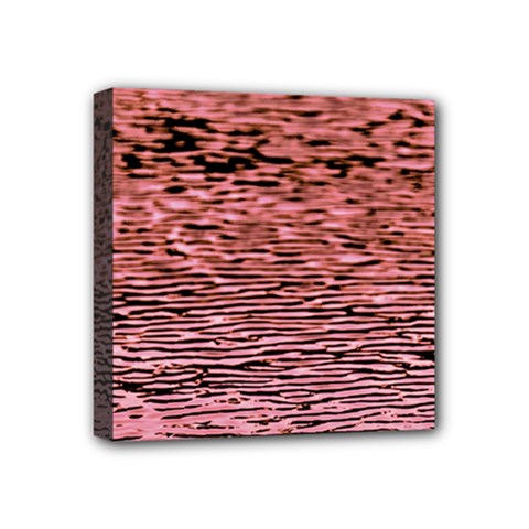 Pink  Waves Flow Series 2 Mini Canvas 4  X 4  (stretched) by DimitriosArt