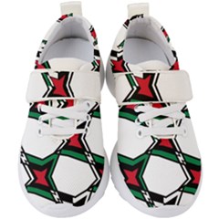 Abstract Pattern Geometric Backgrounds   Kids  Velcro Strap Shoes by Eskimos