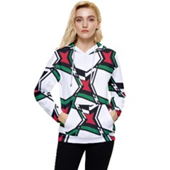 Abstract Pattern Geometric Backgrounds   Women s Lightweight Drawstring Hoodie by Eskimos