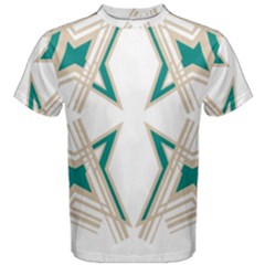 Abstract Pattern Geometric Backgrounds   Men s Cotton Tee by Eskimos