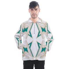 Abstract Pattern Geometric Backgrounds   Men s Half Zip Pullover by Eskimos