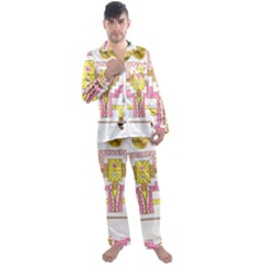 Music And Other Stuff Men s Long Sleeve Satin Pajamas Set by bfvrp