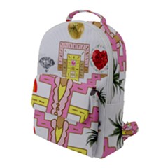 Music And Other Stuff Flap Pocket Backpack (large)