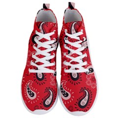 Floral Pattern Paisley Style Paisley Print   Men s Lightweight High Top Sneakers by Eskimos
