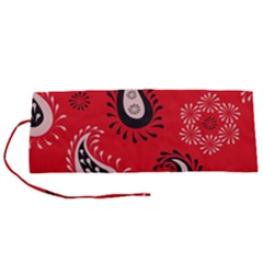 Floral Pattern Paisley Style Paisley Print   Roll Up Canvas Pencil Holder (s) by Eskimos