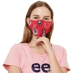 Floral Pattern Paisley Style Paisley Print   Fitted Cloth Face Mask (adult) by Eskimos