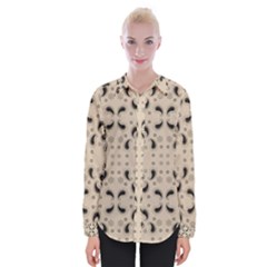 Floral Pattern Paisley Style Paisley Print   Womens Long Sleeve Shirt