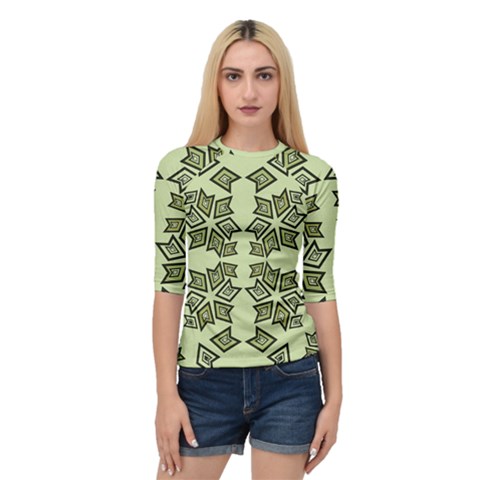 Abstract Pattern Geometric Backgrounds   Quarter Sleeve Raglan Tee by Eskimos