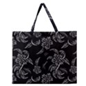 Folk flowers print Floral pattern Ethnic art Zipper Large Tote Bag View1