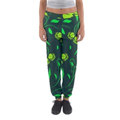 Folk Flowers Print Floral Pattern Ethnic Art Women s Jogger Sweatpants by Eskimos