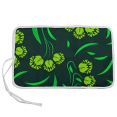 Folk Flowers Print Floral Pattern Ethnic Art Pen Storage Case (m) by Eskimos