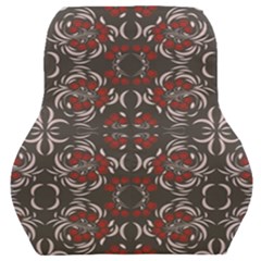 Floral Folk Damask Pattern Fantasy Flowers Floral Geometric Fantasy Car Seat Back Cushion  by Eskimos