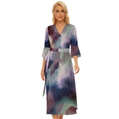 Graceful Impression Midsummer Wrap Dress by DressitUP