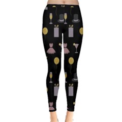 Shiny New Year Things Inside Out Leggings by SychEva