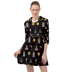 Shiny New Year Things Mini Skater Shirt Dress