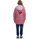 Love heart 2 Kid s Hooded Longline Puffer Jacket View4