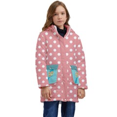 Blue Bird Kid s Hooded Longline Puffer Jacket by NiniLand